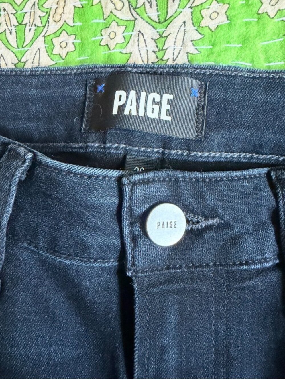 Paige Dark Denim High Waisted Skinny Jean - 26
